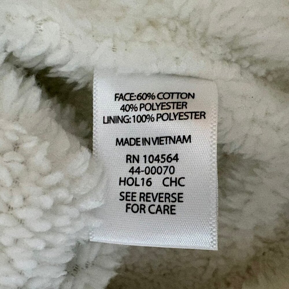 Gaiam Sweater Wrap Fleece Lined Cardigan Jacket‎ Large - Picture 9 of 9